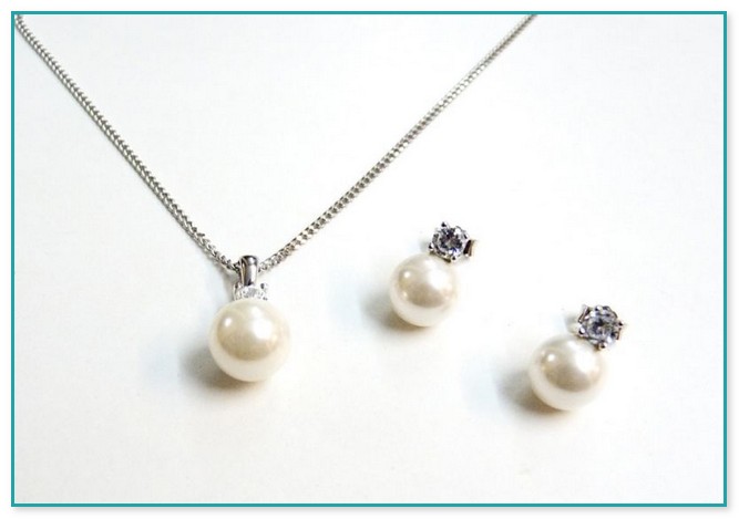 Brautschmuck Set Perlen